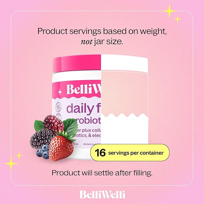 Fiber Supplement for Women & Men – Premium Daily Fiber Powder from Organic Acacia with Added Collagen, Electrolytes & Probiotics – No Bloat, Constipation & Gut Health Support (Wild Berry)