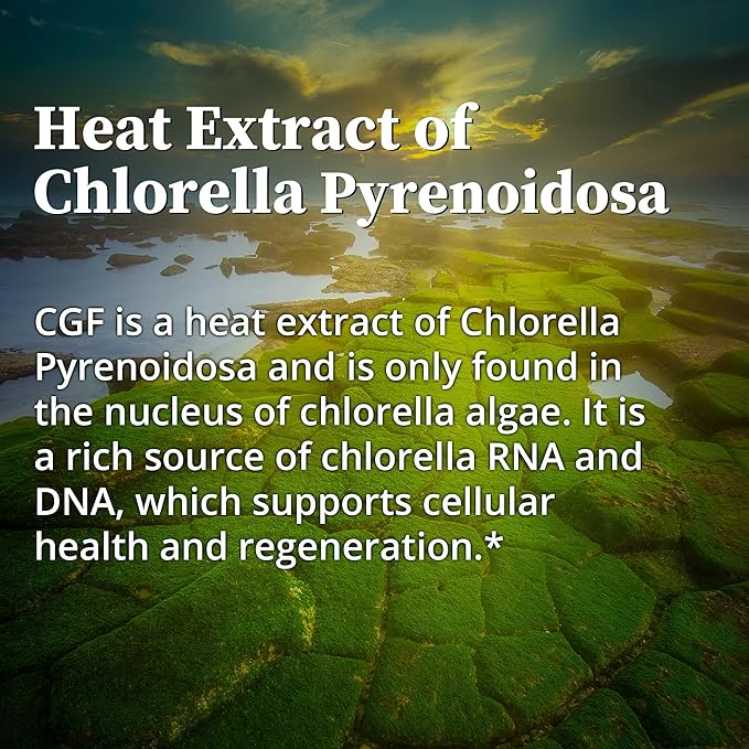 BioPure Chlorella Growth Factor Capsules – Nutrient-Dense, Nutraceutical Superfood Packed with Proteins, Vitamins, Minerals & Amino Acids That Supports Metabolism, Detox & Immunity – 100 Capsules