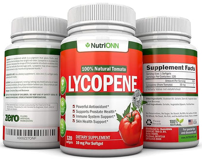 NutriONN Pumpkin Seed Oil Softgels Lycopene Capsules Combo - Targeted Support for Prostate & Urinary Health