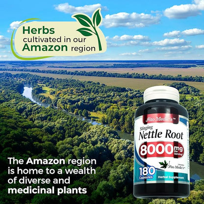 FITO MEDIC'S Lab - Stinging Nettle Root, 180 Capsules - stinging Nettle -Pure Extract, ortiga.