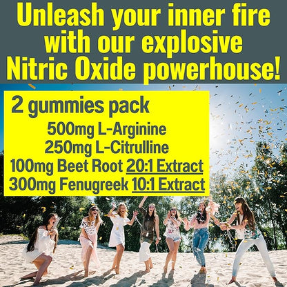 SHIZAM Beets Fenugreek Super Nitric Oxide Gummies w L-Arginine L-Citrulline, Beet Root Chews Chweable Chewables Capsules Pills Supplement Supplements Alt, Bootroot Flow Adults Men Beats
