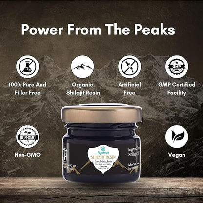 Pure Himalayan Shilajit Resin - 78% Fulvic Acid, 85+ Minerals, Lab Tested - Natural Energy Booster for Men & Women, Pure Shilajit for Vitality & Wellness- 30g