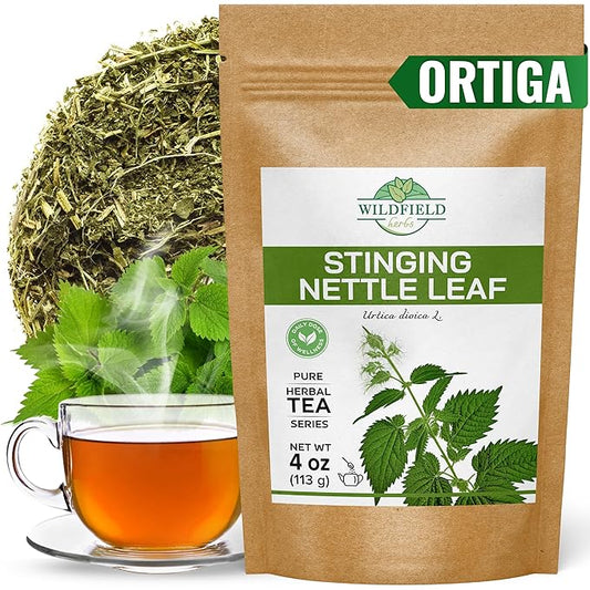 4 oz. Dried Nettle Leaf Tea Ortiga Planta Nettle Herb Bulk Stinging Nettle Leaf Herb Tea (Urtica dioica) - 113g Stinging Nettle Leaves Herbal Tea ortiga verde te