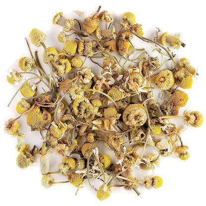 Chamomile Flowers Organic Herbal Tea - Soothing and Relaxing - Wild Matricaria Chamomile - Cammomile Chamomile Flowers Chanomille Chanile Chamoline Flowers Organic Camomile Flower Chammomile